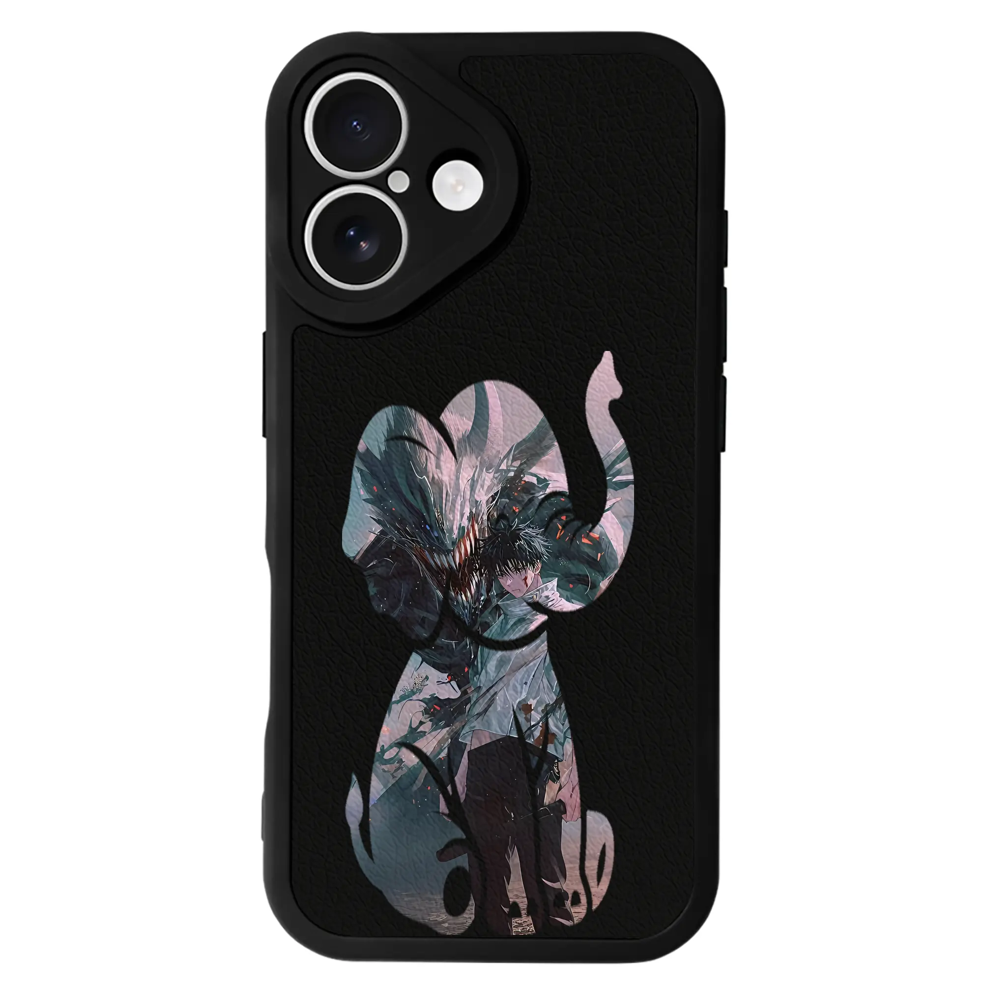 呪術廻戦 グッズ,乙骨 憂太 - IPhone 16シリーズ対応 ・ シリコンスマホケース ・ レザー調 ・ 高精度フィット ・ 耐衝撃 ・ ワイヤレス充電対応 ・ 精密カット